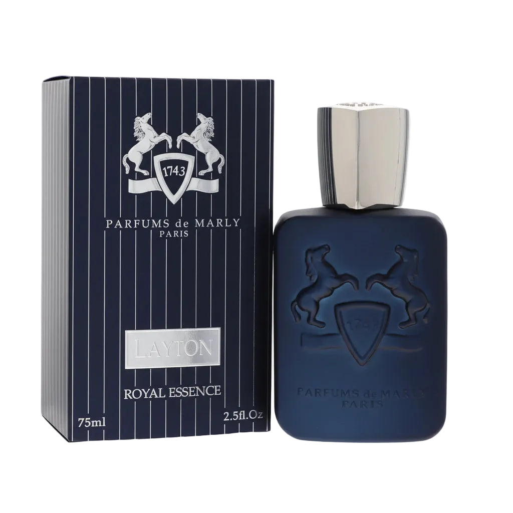 Parfums de Marly Lantion perfume bottle and packaging on a white background