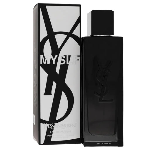Yves Saint Laurent perfume bottle and packaging on a white background